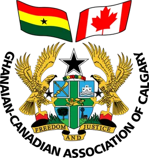 Ghanaian Canadian Association Calgary Emblem PNG Image