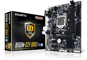 Gigabyte B150 M D2 V D D R3 Motherboard PNG Image