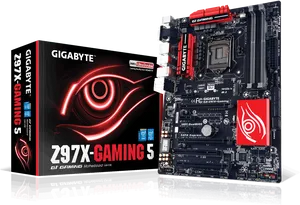 Gigabyte Z97 X Gaming Motherboard PNG Image