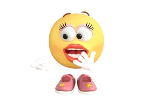 Giggling Emoji_ Character PNG Image