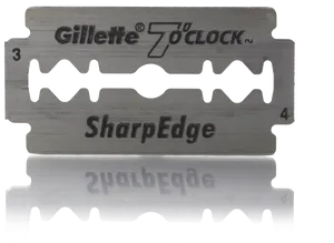 Gillette7 O Clock Sharp Edge Blades PNG Image