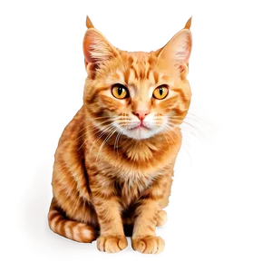 Ginger Cat Clipart Png Anp PNG Image