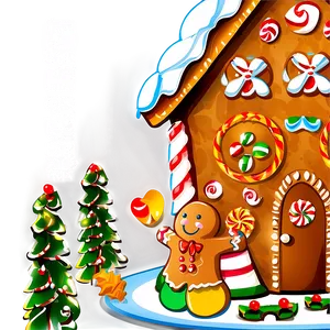 Gingerbread House Clipart Png 06292024 PNG Image