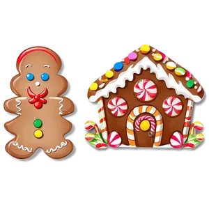 Gingerbread House Clipart Png Gvj92 PNG Image