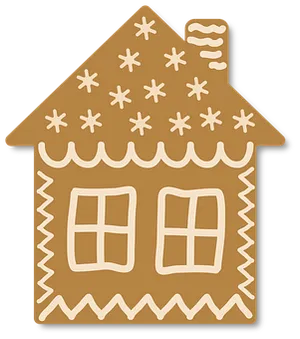 Gingerbread House Icon PNG Image