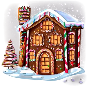 Gingerbread House Png 05212024 PNG Image