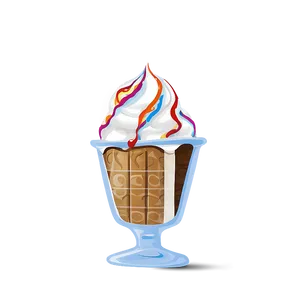 Gingerbread Ice Cream Sundae Png Mks PNG Image