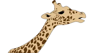 Giraffe Silhouette Art PNG Image