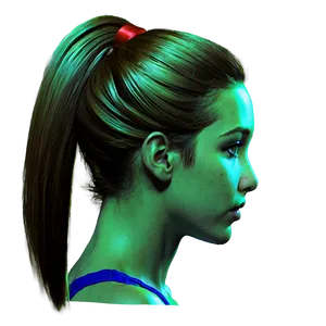 Girl Hair Ponytail Png Qqi PNG Image