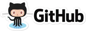 Git Hub Logo Octocat Graphic PNG Image