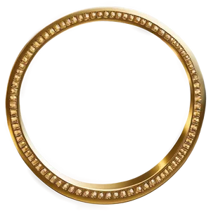 Glamorous Gold Circle Border Png Cqn87 PNG Image