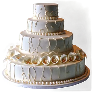 Glamorous Wedding Cake Png Omv PNG Image