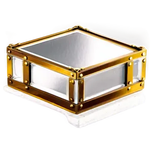 Glass Box With Brass Edges Png Bcd97 PNG Image