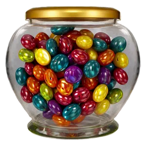 Glass Candy Jar Png 06292024 PNG Image