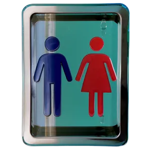 Glass Restroom Sign Png Pok29 PNG Image