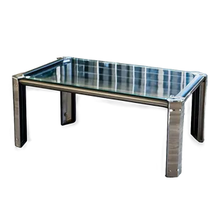 Glass Table With Metal Frame Png 06292024 PNG Image