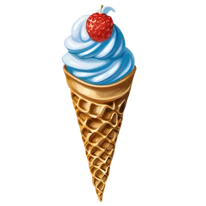 Glazed Waffle Cone Png 7 PNG Image