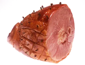 Glazed Whole Ham Cutout PNG Image