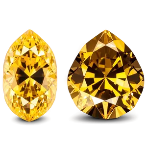 Gleaming Yellow Diamond Gem Png 43 PNG Image