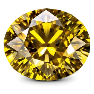 Gleaming Yellow Diamond Gem Png Hrs2 PNG Image