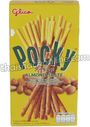 Glico Pocky Almond Flavor Packaging PNG Image