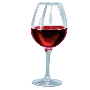 Glistening Red Wine Glass Png Aba PNG Image