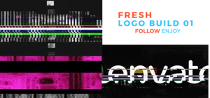 Glitch Effect Logo Preview PNG Image