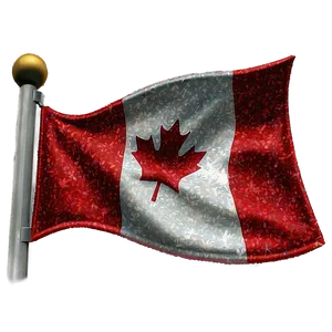 Glitter Canada Flag Sparkle Png Bio PNG Image