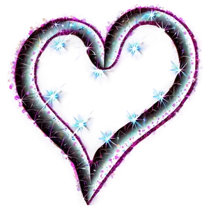 Glitter Heart D PNG Image