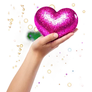 Glitter Heart Hands Png 06292024 PNG Image