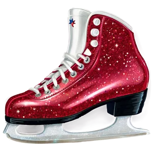 Glitter Ice Skates Png Dhg PNG Image