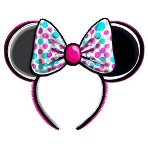 Glitter Minnie Mouse Ears Png Wka16 PNG Image