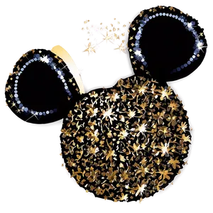 Glitter Mouse Ears Graphic Png Qqv PNG Image