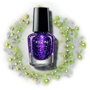 Glitter Nail Polish Bottle Png 18 PNG Image