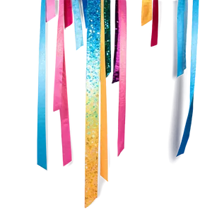 Glitter Party Streamers Png Yhp PNG Image