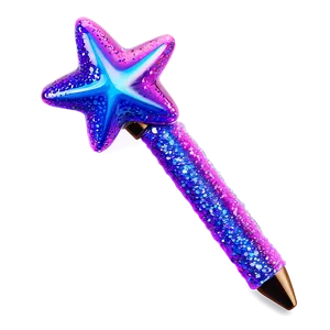 Glitter Star Wand Png Iag58 PNG Image