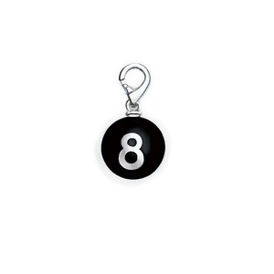 Glittering 8 Ball Charm Png Tsw PNG Image