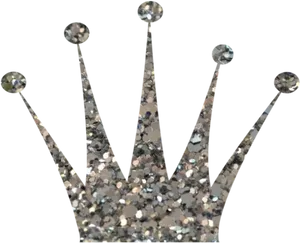 Glittering Crown Graphic PNG Image