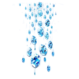 Glittering Diamond Rain Png Nev41 PNG Image