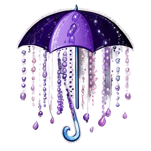 Glittering Purple Rain Png Abt PNG Image