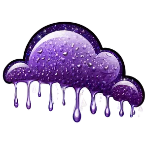 Glittering Purple Rain Png Lhv PNG Image