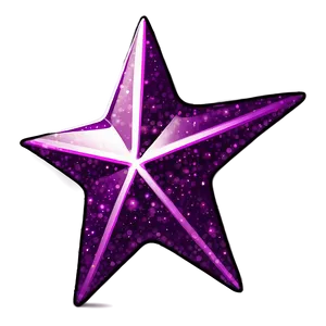 Glittering Purple Star Illustration Png 30 PNG Image