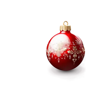 Glittering Red Ornament Png Tuv PNG Image