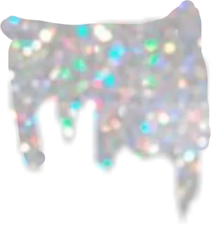 Glittery Surface Through Silhouette PNG Image