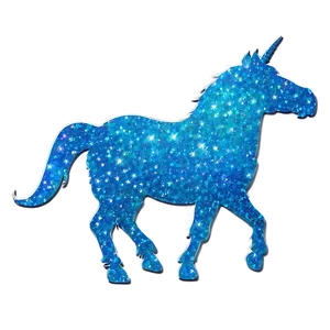 Glittery Unicorn Silhouette Png Ais75 PNG Image