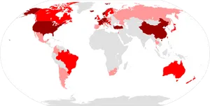 Global Blood Donation Rates Map PNG Image