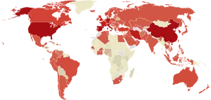 Global C O V I D19 Spread Map PNG Image