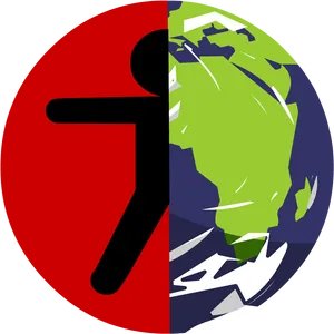 Global Kick Climate Change PNG Image