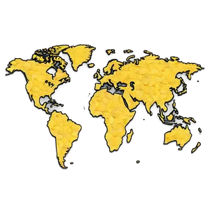 Global Map Outline Vector Png 33 PNG Image