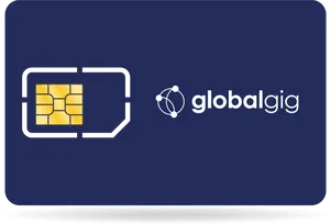 Globalgig S I M Card Branding PNG Image